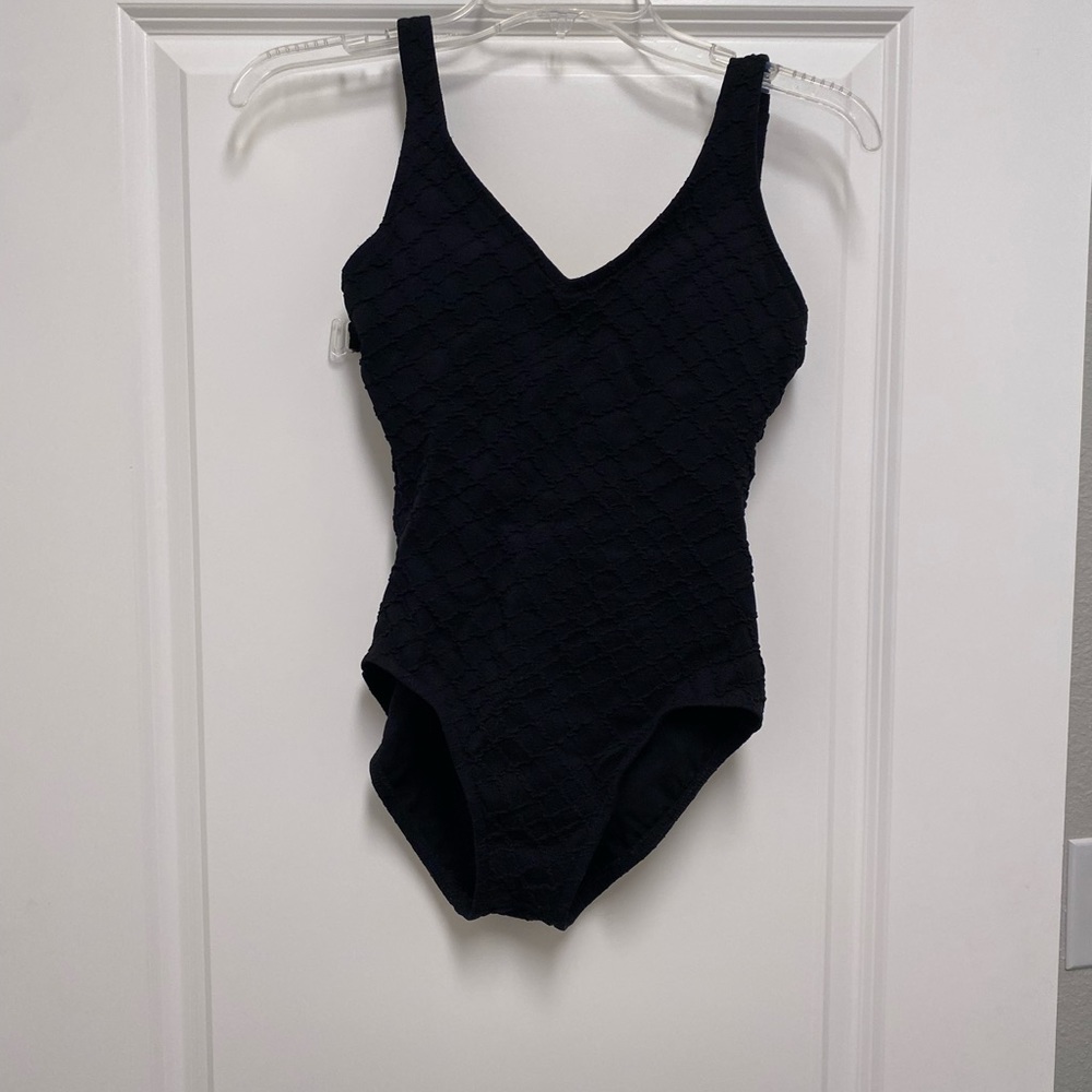 Black one piece swimsuit